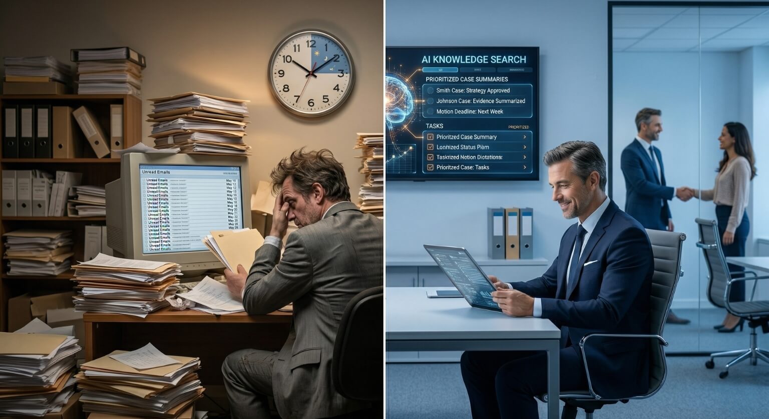 Rechtsanwälte und Steuerberater: Warten Ihre Mandanten tagelang auf Antwort, weil Sie ohne KI arbeiten?